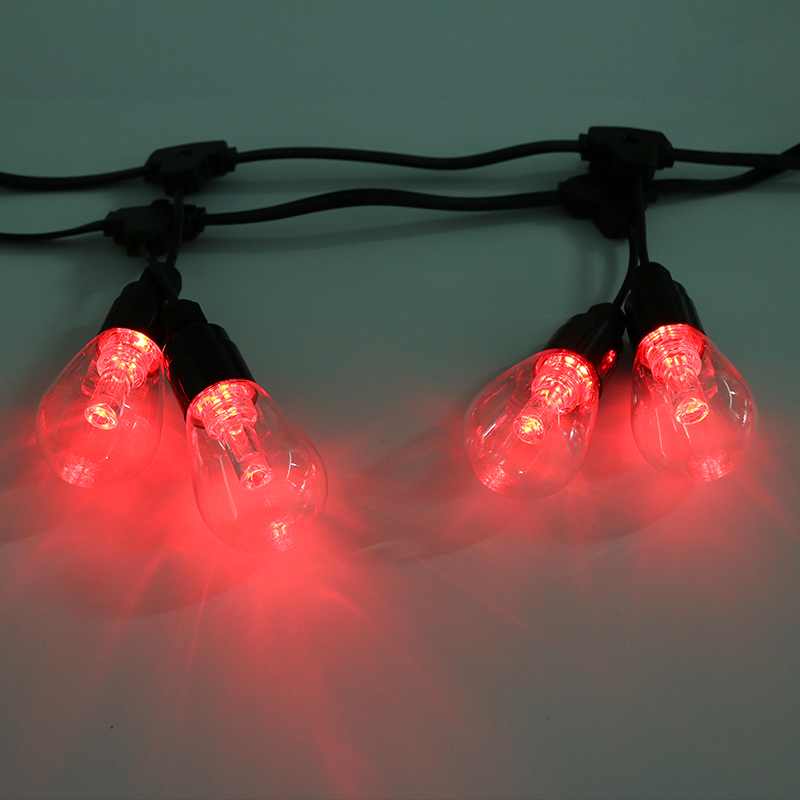 Outdoor S14 12V 24V Pixel Garden Lamp RGB RGBW LED String Light