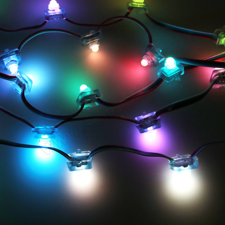 Waterproof 5V 12V String Light Point Lighting 12mm DMX RGB Square Smart LED Pixel