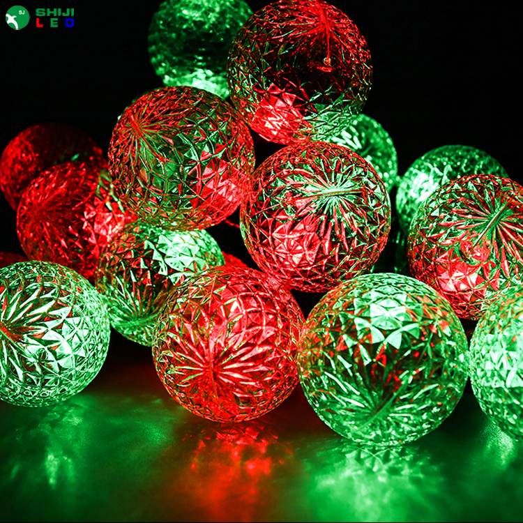 IP67 12V 40mm Ball GS8208 G40 Milky White Magic BGR Pixel Programmable Led Christmas String Light